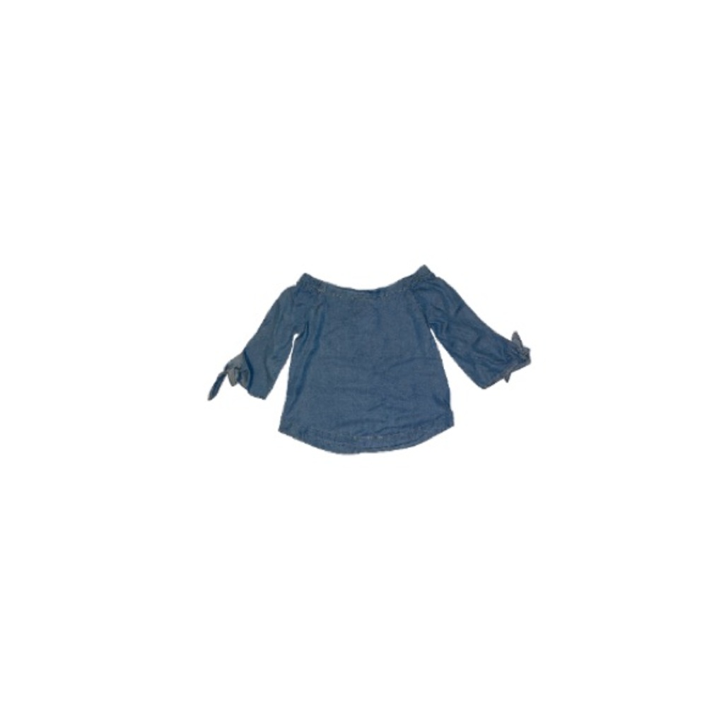🆕 Wishlist Apparel Blue Denim Off Shoulder Top - Women’s Size Large